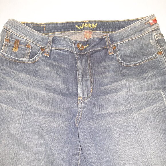 "Worn" Jeans * NWOT? * Blue Denim * Women's Size 10 * Boot Flare Bell Bottoms * - Picture 8 of 11